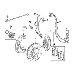 Mercedes Disc Brake Pad Wear Sensor - Front 2319050014